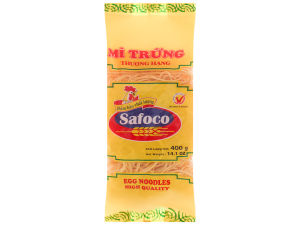 Sỉ - 01 thùng mì trứng Safoco Thượng Hạng - Thùng 15 gói mỗi gói 400gr - Mì gói vuông