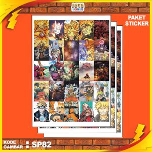 GAMBAR STICKER NARUTO1 / STIKER NARUTO1 / PAKET STIKER NARUTO1 PER 25 PCS / KODESP82