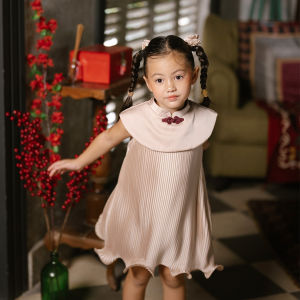 LEWIS EMMA - Song Qipao Dress (2-14 Tahun) Dress Anak Perempuan / Dress Anak Perempuan Tanpa Lengan