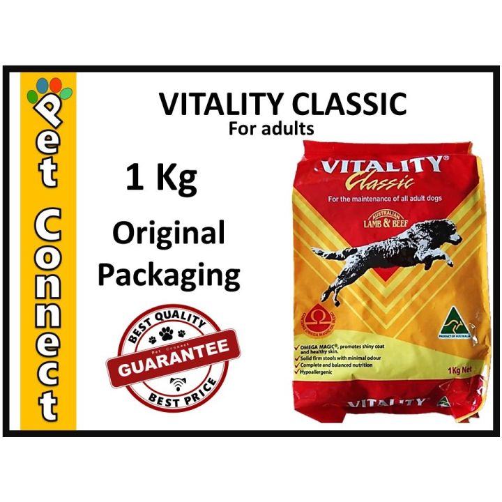 Vitality Classic 1Kg ORIGINAL PACKAGING Premium Hypoallergenic Lamb ...