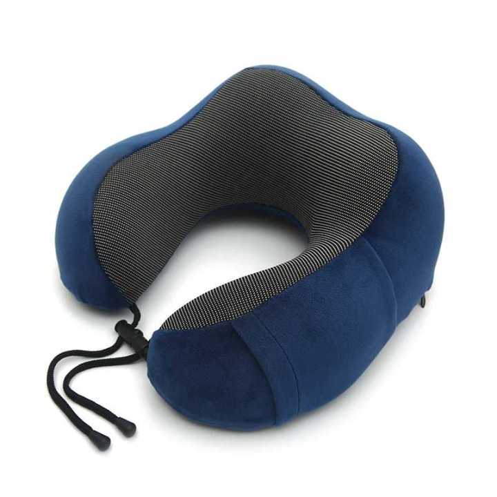 Bantal Leher U Shape Foldable Travel Neck Pillow Bantal Leher U Foam Bantal Leher Dewasa