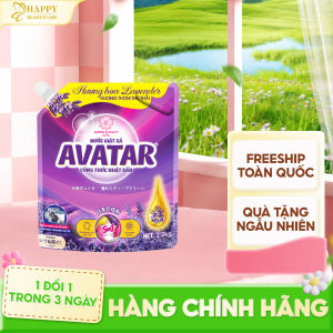 Combo 2 Túi Nước Giặt Xả Vải Avatar Hương Lavender  4Kg