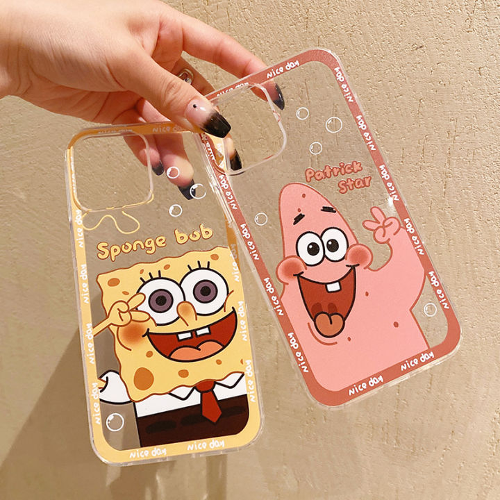 Phone Case Redmi 13C SpongeBob Cute cartoon pattern Soft casing Xiaomi ...