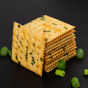 【15gx29pcs】No Sugar Added Savory Scallion Soda Crackers Office Afternoon Tea Snack 无蔗糖香葱苏打饼干葱花咸味办公室下午茶点心