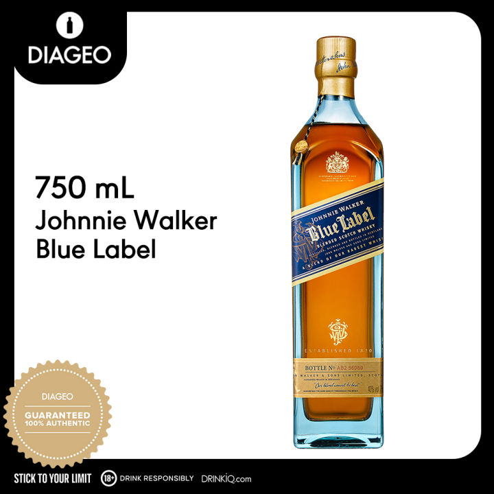 Johnnie Walker Blue Label Blended Scotch Whisky 750ml | Lazada PH