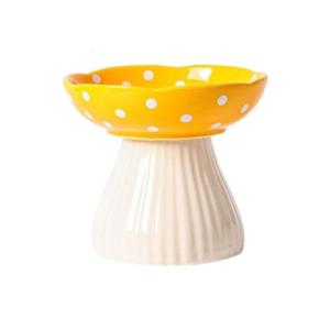 Mèo cao Bát ăn chậm lại Khay cho ăn Bát dành cho chó thú cưng nấm hoạt hình bát ăn cho thú cưng cao