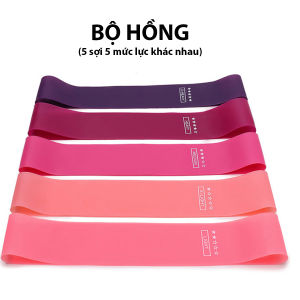[BDH]Combo 5 dây kháng lực miniband đa năng tập gym yoga tập luyện thể thao