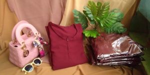 Terbaru Basil Abaya Polos Busui frendly