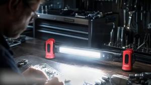 AE New C0B Long Magnetic Work Light with Digital Display USB Rechargeable Outdoor Car Repair Light with Clip