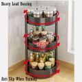 (HOME+) Local Kitchen 360 Rotating Tray Rack Lazy Susan Turntable For Kitchen and Desk Storage. 