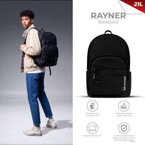 Mr Mads - Rayner Backpack Tas Ransel Laptop Pria Wanita Tas Punggung Perempuan Tas Sekolah Tas Kuliah Tas Leptop 14-16 inch Tas Kerja Cowok Terbaru