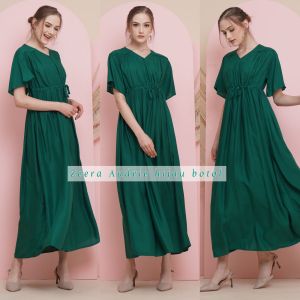 READY STOCK - ZEERA AUDRIE - DRESS KATUN - DRESS KEKINIAN - DRESS LENGAN PENDEK - DRESS KEKINIAN - DRESS BUSUI