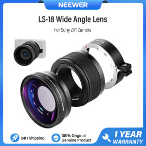 NEEWER LS-18 Wide Angle Lens For Sony ZV1 Ống kính góc rộng cho máy ảnh Sony ZV1 ống kính góc rộng HD 18mm 2 trong 1 & ống kính macro 10x bổ sung có ống nối dài
