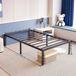Iron Bed Frame Metal Bed Frame Metal Bedstead High Load Stainless Steel Iron Frame Bed Single/Double/Queen/King size Bed Sturdy