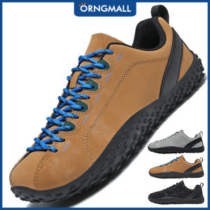 ORNGMALL รองเท้าผู้ชายกว้างกว้างกว้างรองเท้ากีฬา-รองเท้ากลางแจ้งสวมสบายสำหรับเดินเดินป่าตั้งแคมป์วิ่งรองเท้าวิ่งรองเท้าแฟชั่นกันลื่นกันน้ำ36-48
