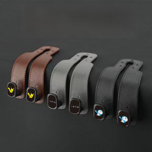 Genuine Leather Car Hooks Multi Functional Organizer Hooks Premium Car Interior Storage Accessories