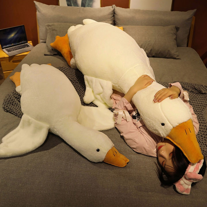 50-160CM%20Soft%20Goose%20Stuffed%20Toy%20Big%20White%20Duck%20Funny%20Soft%20Long%20Pillow%20Animal%20Children's%20Birthday%20Gifts%20Present%20Anak%20Patung%20Mainan%20-%20Image%206