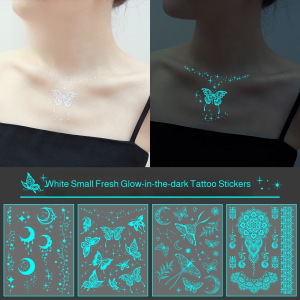 Tattoo Sticker Warm Atmosphere Luminous Effect Arm Patch Butterfly Decorative Beautification