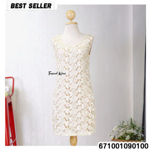 มินิเดรสลายดอกกุหลาบ เดรสแฟชั่น เดรสออกงาน by tropicalwear