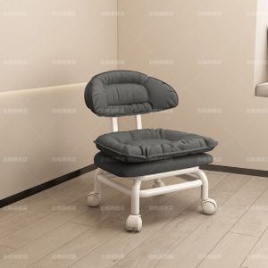 Movable stool low stool with wheels childrens toddler rotating pulley low stool universal wheel square bench backrest household office chair