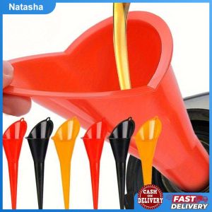 Car Refueling Longer Funnel Anti-splash Plastic Auto Long Mouth Oil Funnels Engine Funnel Motorcycle Refueling Car Accessories