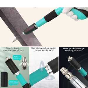 COD Alat paku tembok beton rivet ramset manual tembak otomatis  mini gun paku satu set baja 7.3 mm