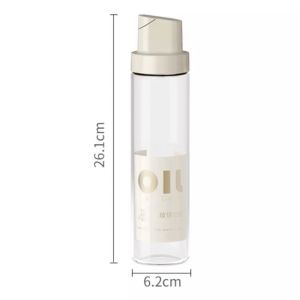 500ml Gravity Oil Pot Household Kitchen Glass Automatic Opening and Closing Household Leak-proof Soy Sauce Vinegar Seasoning Bottle Oil Dispenser Condiment Container Spice Jar