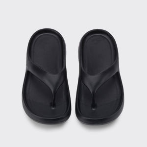 [Free Shipping] Silver Thick-Soled Flip-Flops Fashionable WomenS Summer Outdoor Wear Non-Slip Casual Versatile Beach Sandals