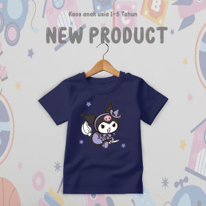 Kaos anak Perempuan Gambar Kuromi Usia 1-5 tahun