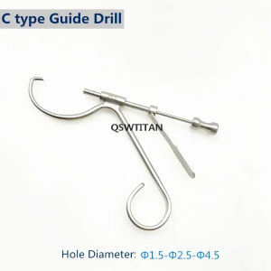 QSWTITAN 2.5mm 3.5mm 4.5mm Pointed Drill Guide Veterinary Drill Sleeve Stainless Steel Pet Orthopedic Instrument
