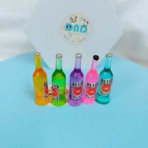 新款 树脂 仿真RIO小酒瓶 奶油胶 手机壳 发夹 钥匙圈 饰品手工材料配件 Resin Charm Bottle Toys Cream Glue Casing Keychain Hairclip Diy Accessories Resin Art Craft Decoration Phone Case Handmade Handcraft Jewelry DC633 DND