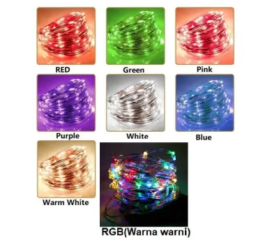 33M 300 LED Lampu Raya Solar Panjang Outdoor Waterproof Fairy Light Lip Lap Kelip Kelip2 Klip Hiasan Kelap
