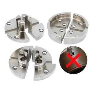 Cornerr 1PC Plated Step Round Pin Jaw Set Woodworking Turning Suitable for TASP 100mm 4-Jaw Self Centering Wood Lathe Scroll P7Q2M