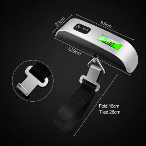 50KG/110LB Portable Scale Luggage Weighing Handheld Electronic Scale Suitcase Travel Hanging Steelyard Hook Scale XPH590