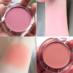 6 Color Monochrome Cute Blush Matte Soft Lightweight Mineral Powder Cheek Tint Natural Nude Brightening Contouring Rouge Blusher Makeup
