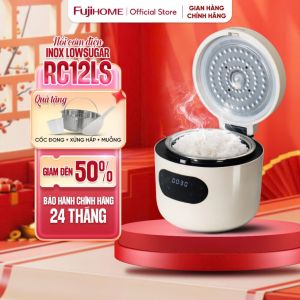 Nồi cơm điện 1.2L tách đường Fujihome RC12LS lòng nồi Inox 304 Cảm Ứng LED 8 chế độ nấu an toàn tiết kiệm điện