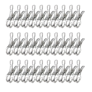30pcs stainlesses thép hồ bơi Bìa Clip di động mạnh mẽ gió bảo vệ kẹp cho an toàn hồ bơi bao gồm và Khăn sử dụng