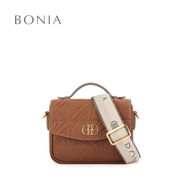 Bonia Chestnut Camilla Mini Crossbody Bag | Lazada