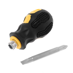 Short Handle Screwdriver Set Magnetic Mini Portable Radish Head Flat Crossing Precision Automotive Manual Maintenance