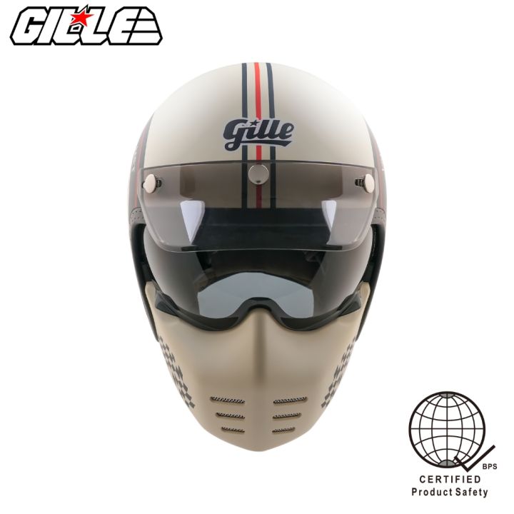 GILLE%20OP12%20Venery%20BYGONE%20Convertible%20Full%20Face%20Type%20Single%20Visor%20Motorcycle%20Helmet%20-%20Image%202