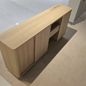 SB Design Square SB FURNITURE ตู้เก็บของ ขนาด 160 ซม รุ่น VALLEY สีไม้อ่อน (ความลึก 35 ซม.) (W160XD35XH75 ซม)