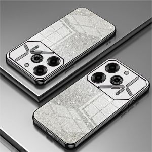 Soft Case Tecno Pova 6 Pro Gliter Tpu Silicon Plating Premium