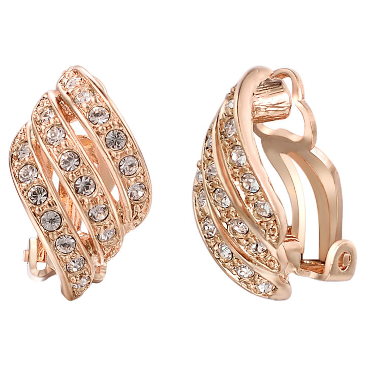 Yoursfs 18K Gold Plated Cubic Zirconia Earrings for Women