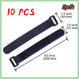 [Epih] 10 Pieces Of Reverse Buckle Buckle Velcro Strap Bicycle Tachograph Strap Wire Strap