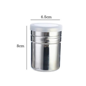 Stainless Steel Shaker Duster Spice Jar Fine Mesh Kitchen Baking Seasoning Cocoa Sugar