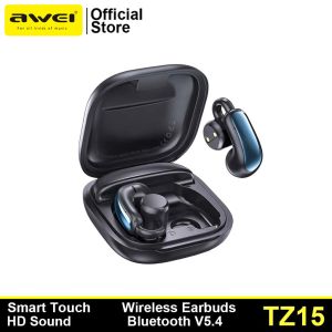 Awei TZ15 TWS Bluetooth Earphone Earclip Gaming Earbuds Low Latency HiFi Stereo Smart Touch Surround Sound
