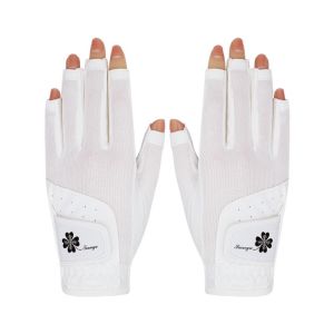 SERAPHYXO Thoải mái Găng tay thể thao nữ Không ngón Thoáng khí Găng tay golf nữ Găng tay thể thao Không trượt Găng tay golf Phụ kiện Golf