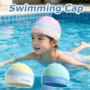 Swimming Cap Children PU Soft Comfort Elastic Pool Training Waterproof Cap Flexible Durable 儿童泳帽