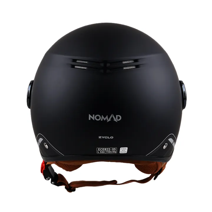NOMAD%20ZYCLO%20PD%20S0%20Open%20Face%20Dual%20Visor%20Motorcycle%20Helmet%20%7C%20ECE%20CERTIFIED%20%7C%20Free%20Clear%20Visor%20-%20Image%209