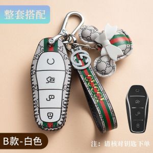 BYD Key cover Sealion5 6 7 Atto3 seal Seagull Dolphin  Genuine Leather Bag High-End Key Case